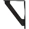 Ekena Millwork Traditional Wrought Iron Bracket, (Single center brace), Antiqued Pewter 1 1/2"W x 10"D x 12"H BKTM01X10X12STRAPW - alternate 6